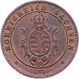 Germany, 5 Pfennige 1864, B, Dresden