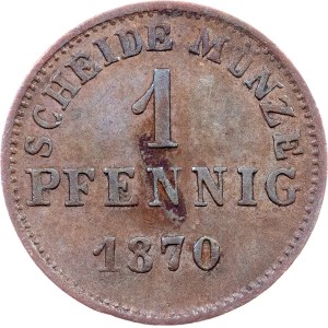 Germany, 1 Pfennig 1870, Darmstadt
