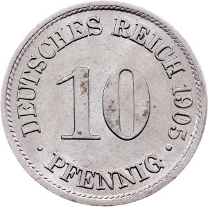 Germany, 10 Pfennig 1905, A, Berlin