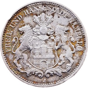 Germany, 2 Mark 1906, J, Hamburg