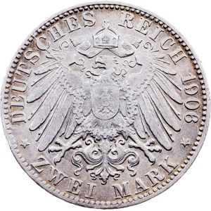 Germany, 2 Mark 1906, J, Hamburg