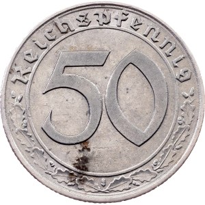 Germany, 50 Reichspfennig 1938, E, Muldenhütten