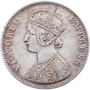 India, 1 rupia 1900, C, Kalkata