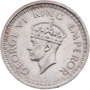 India, 1 rupia 1944, L, Lahore
