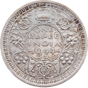 India, 1 rupia 1944, L, Lahore