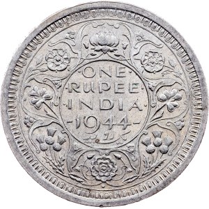 India, 1 Rupee 1944, Bombay
