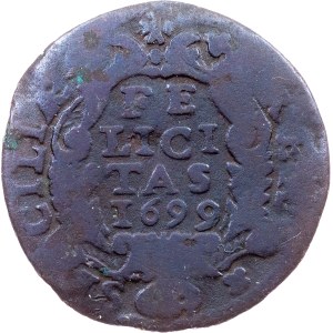 Italien, 1 Grano 1699, RC, Palermo