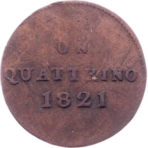 Italien, 1 Quattrino 1821, Florenz