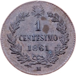 Italien, 1 Centesimo 1861, M, Mailand