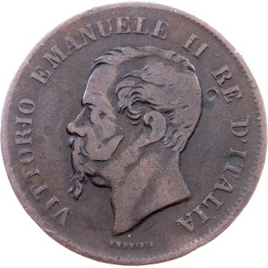 Italien, 5 Centesimi 1862, N, Neapel