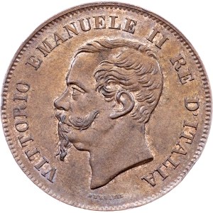 Italien, 5 Centesimi 1867, M, Mailand