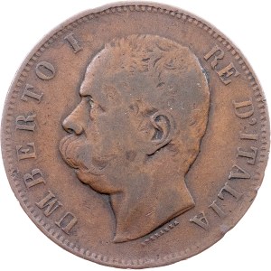 Italy, 10 Centesimi 1893, R, Rome