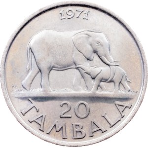 Malawi, 20 Tambala 1971, London