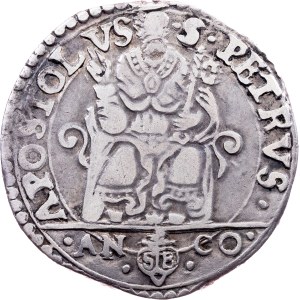 Kirchenstaat, 1 Testone ND (1566-1572), Ancona