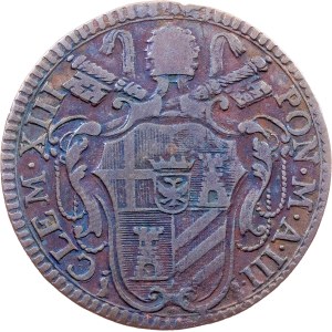 Papal States, 1 Baiocco 1760 (III), Rome