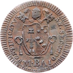 États pontificaux, 1/2 Baiocco 1802 (II), Rome