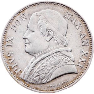 Kirchenstaat, 2 1/2 Lire 1867 (XXI), R, Rom