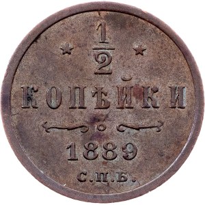 Russia, 1/2 Kopeck 1889, СПБ, St. Petersburg