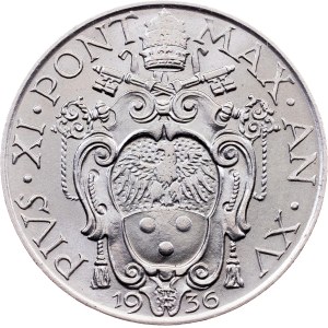 Vatican, 1 Lira 1936 (XV), Rome