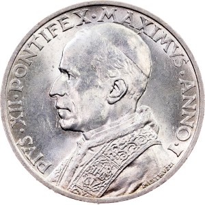 Vatican, 5 Lire 1939 (I), R, Rome