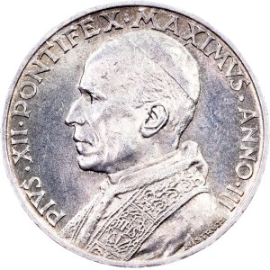 Vatican, 5 Lire 1941 (III), R, Rome