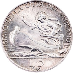 Vatican, 5 Lire 1941 (III), R, Rome