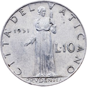 Vatican, 10 Lire 1951 (XIII), Rome