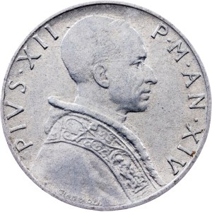 Vatican, 5 Lire 1952 (XIV), Rome