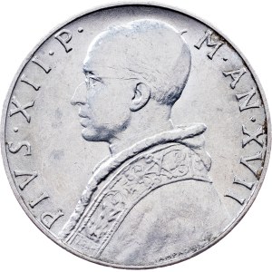 Vatican, 10 Lire 1955 (XVII), Rome