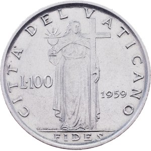 Vatican, 100 Lire 1959 (I), Rome