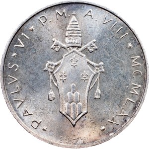Vatican, 500 Lire 1970 (VIII), Rome