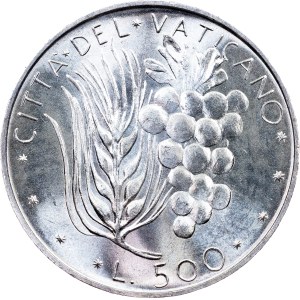Vatican, 500 Lire 1971 (IX), Rome