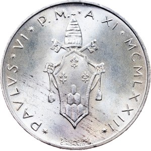Vatican, 500 Lire 1973 (XI), Rome