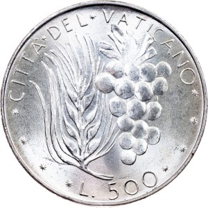 Vatican, 500 Lire 1973 (XI), Rome