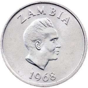 Zambia, 5 Ngwee 1968, London