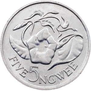 Zambia, 5 Ngwee 1968, London