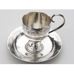 Silver goblet with plate