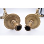 Pair of gilded bronze candlesticks