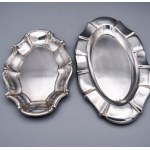 Pair of 925 sterling silver trays