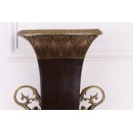 Large porcelain vase gilded with bronze