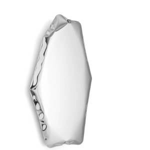 Drewniany stolik z marmurowym blatem