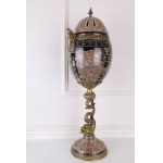 Egg casket porcelain with bronze