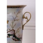 Decorated bird vase