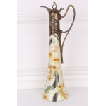 Porcelain carafe with bronze