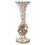 Hunting flacon porcelain with bronze