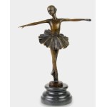 Bronze sculpture of a ballerina