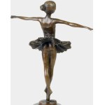 Bronze sculpture of a ballerina