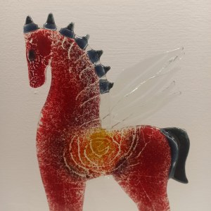 Rzeźba z brązu złoty gołąb