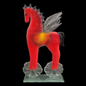 Krzysztof Wiśniewski - Pegaz Czerwony h 32 cm