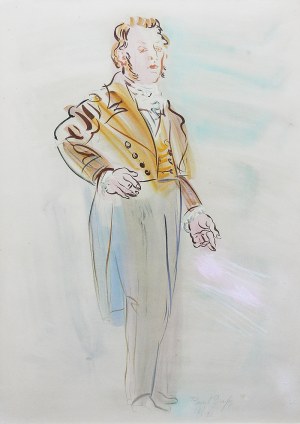 Raoul Dufy (1877 Hawr-1953 Forcalquier), Portret mężczyzny